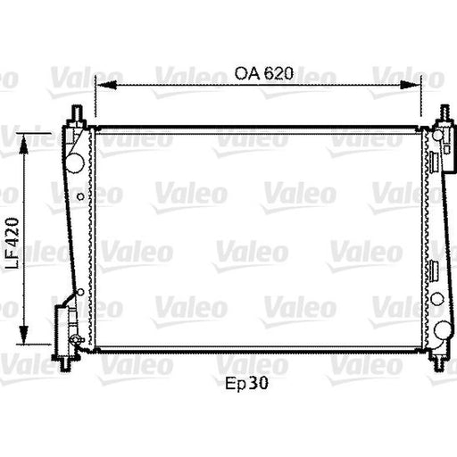 Valeo Engine Radiator 735040