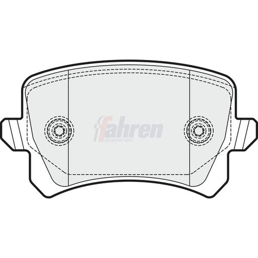 Fahren Rear Brake Pad Set FBP3244