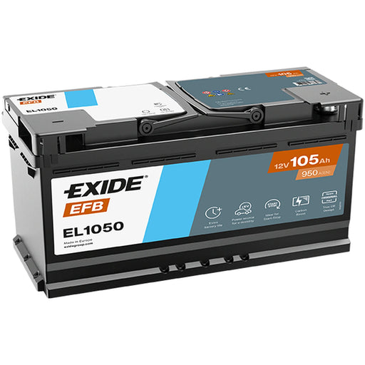 Exide Battery 12V 105Ah 950A EL1050