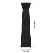 Dellonda Water-Resistant Tower Patio Heater Cover - Black Dellonda  - Dynamic Drive