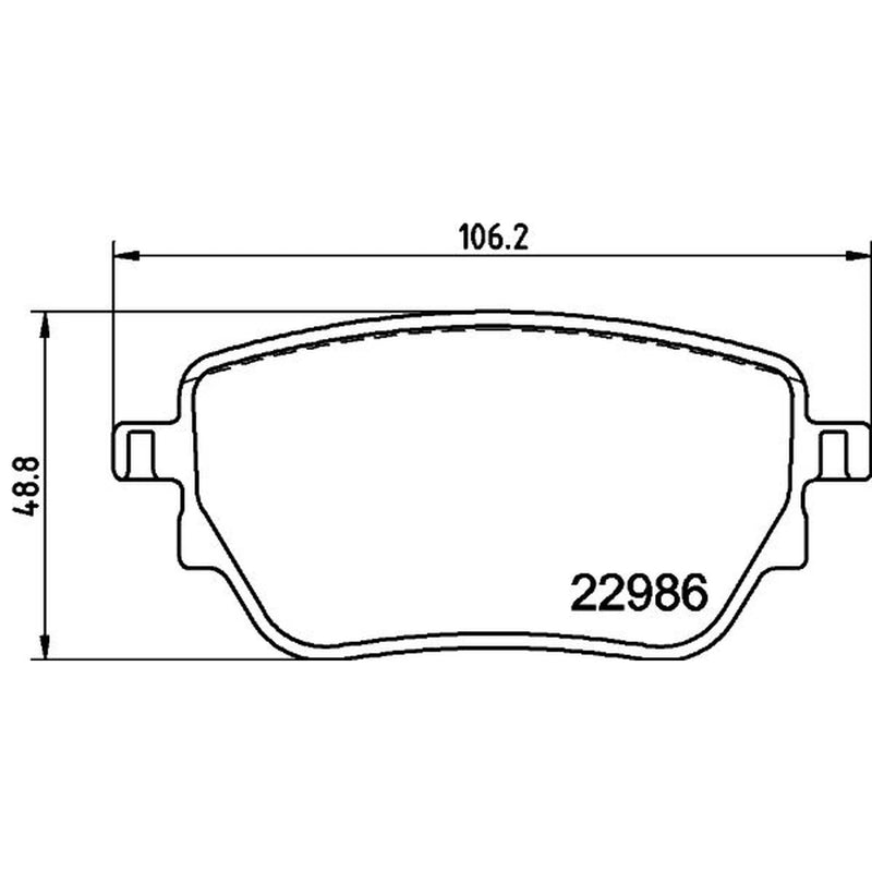 Mintex Rear Brake Pad Set fits Mercedes-Benz A-Class 2018-2020