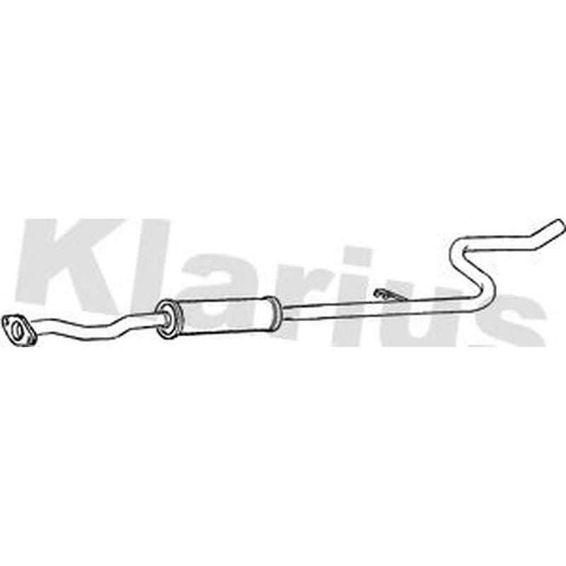 Klarius Box With Centre Pipe Centre fits Citroën C2 2003-2010 1.6