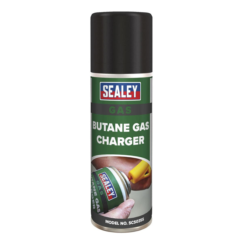 Sealey Butane Gas Charger 200ml Pack of 6 SCS035 Sealey  - Dynamic Drive