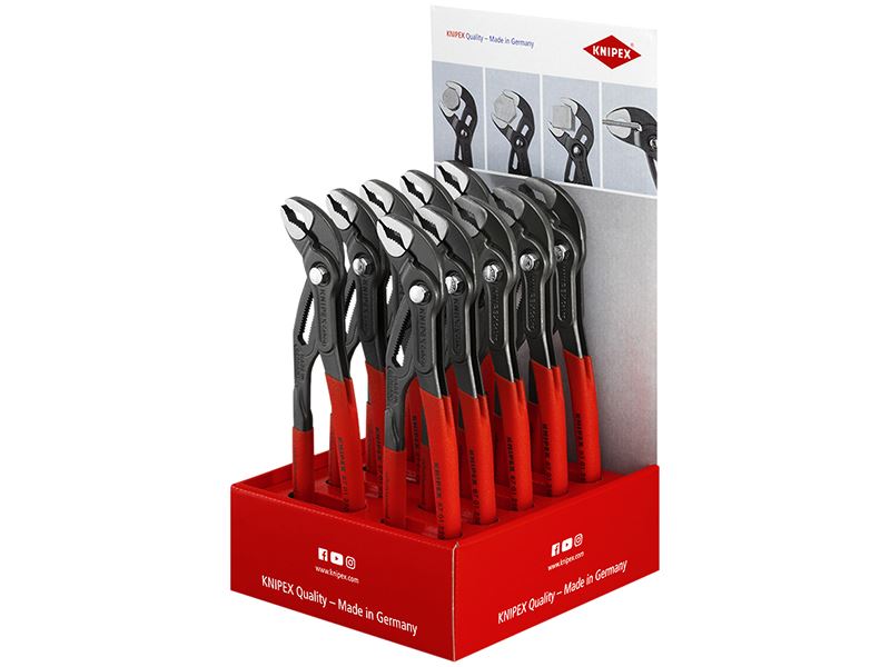 Knipex Cobra® Water Pump Pliers (Counter Display of 10 x KPX8701250) Knipex - Dynamic Drive
