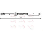 Apec Brake Hydraulic Hose Line Rear fits VW Caddy III 2004-2010 1.9