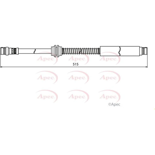 Apec Brake Hydraulic Hose Line Rear HOS3942