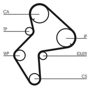 Continental CTAM Timing Belt Kit with Rollers fits Citroën Synergie 1996-2002