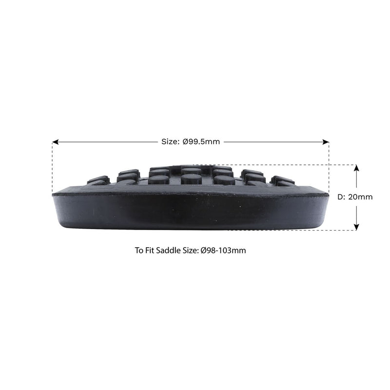Sealey Safety Rubber Jack Pad Type C JP19 Sealey - Dynamic Drive