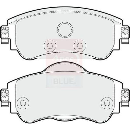 Apec Front Brake Pad Set fits Citroën C4 II 2009-2018 1.2 1.4 1.6