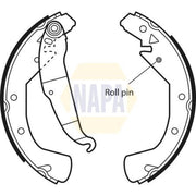 NAPA Brake Shoe Set Axle Kit fits Opel Astra F 1994-1998 1.6