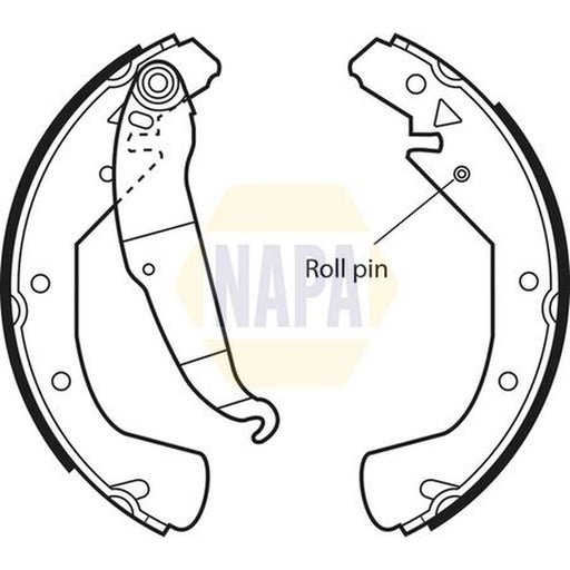 NAPA Brake Shoe Set Axle Kit NBS1028