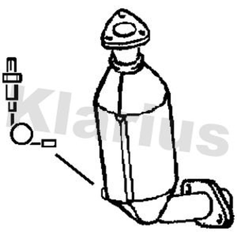 Klarius Catalyst Type Approved With Pipe fits Suzuki Baleno 1995-2002 1.3
