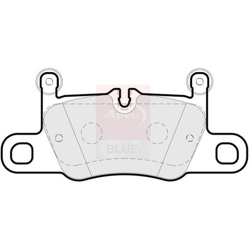 Apec Rear Brake Pad Set fits Porsche 911 2011-2024 3.0 3.4 3.8