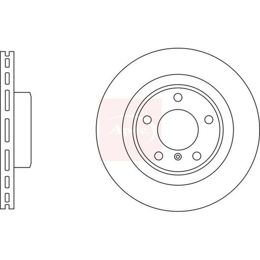 Apec 2 x Vented Brake Discs fits BMW Z4 Roadster 2009-2016
