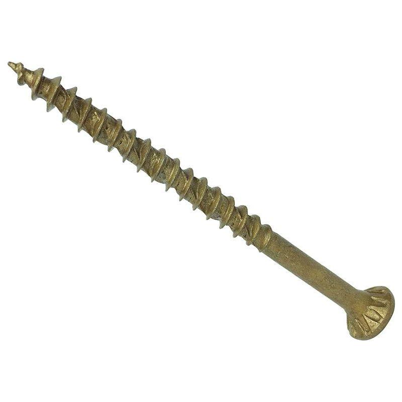 Forgefix ForgeFast TORX® Compatible Decking Screws CSK Tan 4.5x50 T25 Tub 600 ForgeFix - NN4 Online