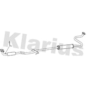 Klarius Box With Centre Pipe Centre fits Toyota Yaris/Vitz 2002-2005 1.3