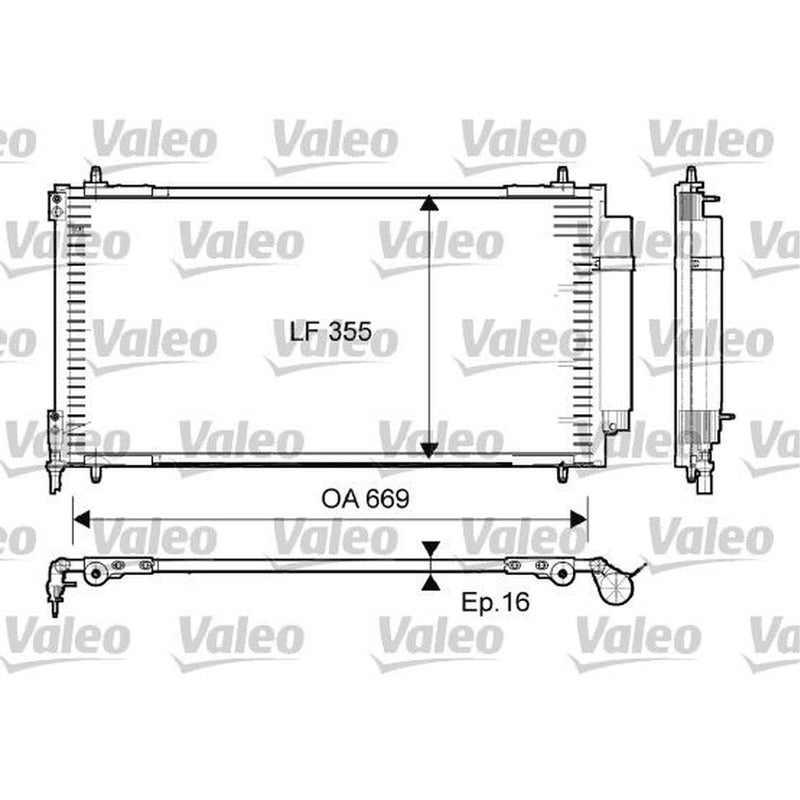 Valeo Air Conditioning Condenser 814065