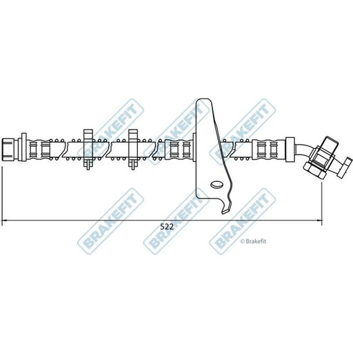 Apec Brake Hydraulic Hose Line Lower BHO4051
