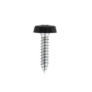 Sealey Black Number Plate Screw Plastic Enclosed Head 4.8 x 24mm - Pack of 50 Sealey  - Dynamic Drive