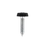 Sealey Numberplate Screw Plastic Enclosed Head 4.8 x 24mm Black Pack of 50 PTNP7 Sealey - Dynamic Drive