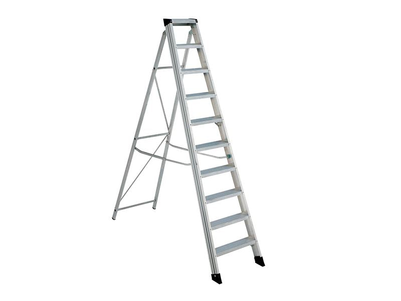 Zarges EN131 Professional Swingback Steps, Open 2.11m Closed 2.37m 10 Rungs Zarges - Dynamic Drive