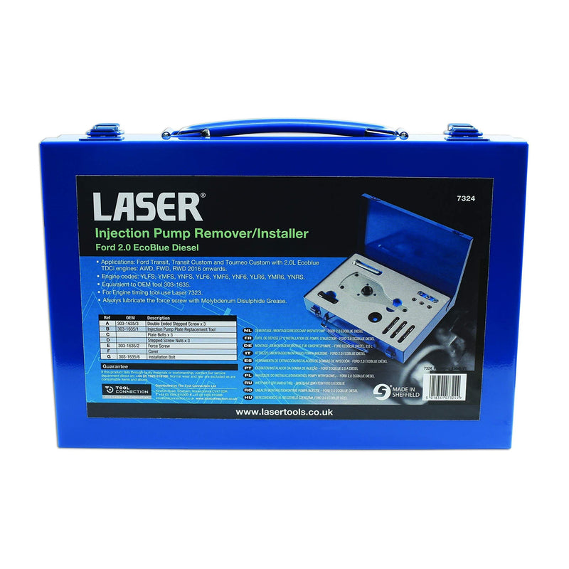 Laser Injection Pump Remover/Installer-for Ford Transit 2.0 EcoBlue Diesel 7324 Laser - Dynamic Drive