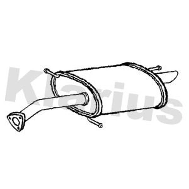 Klarius Box With Tail Pipe Rear fits Mitsubishi Lancer VII 2003-2008 1.6