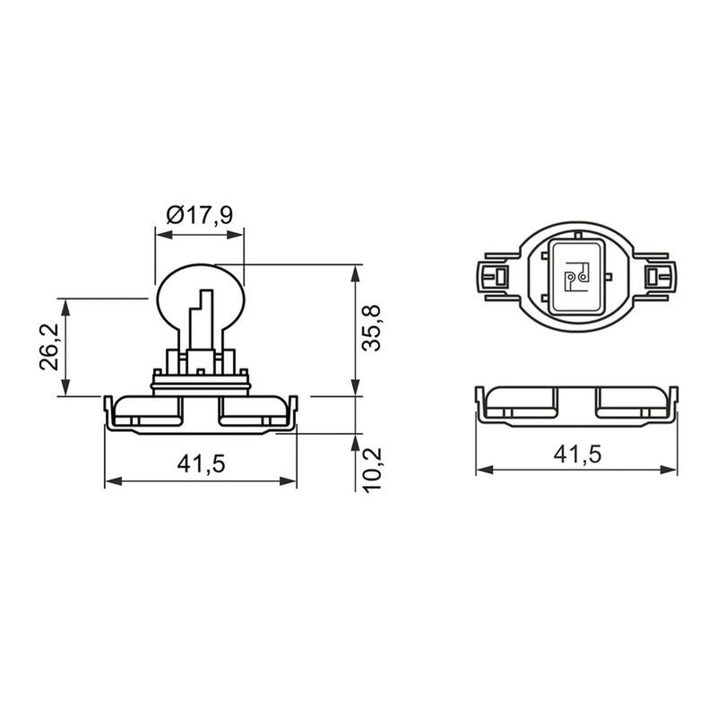 Bosch Indicator Turn Signal Bulb PG20/4 12V 2 fits Land Rover Range Rover Evoque