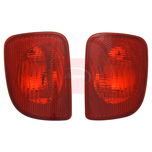 Apec Rear Fog Light Lamp Unit Left fits Mercedes-Benz Citan Dualiner 2012-2021