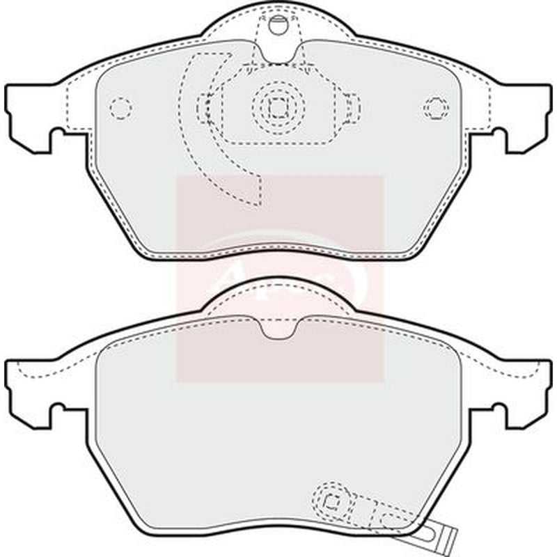 Apec Front Brake Pad Set fits Opel Astra G 2000-2005 2.0