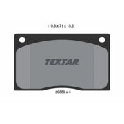 Textar Front Brake Pad Set 2038001