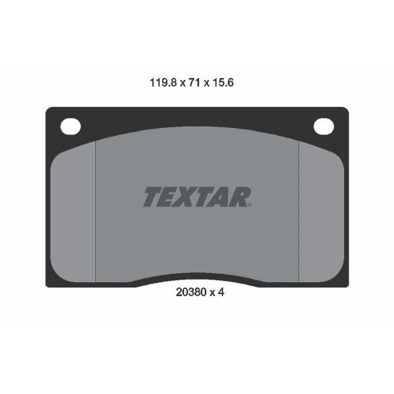 Textar Front Brake Pad Set 2038001