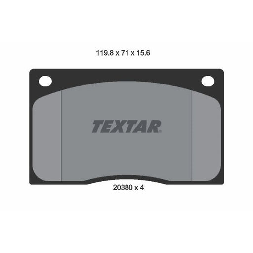 Textar Front Brake Pad Set 2038001