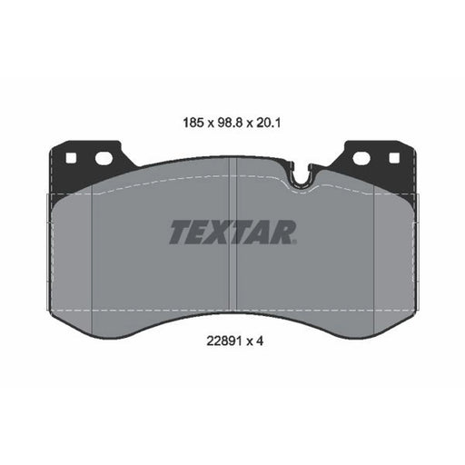 Textar Front Brake Pad Set 2289101
