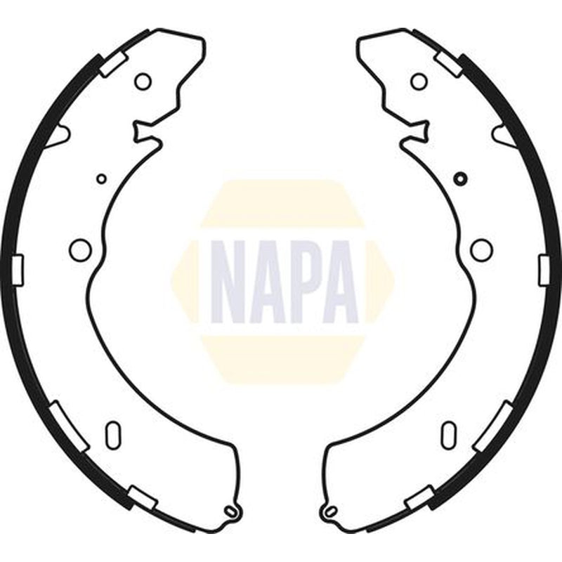 NAPA Brake Shoe Set Axle Kit fits Isuzu D-Max I Platform/Chassis 2007-2012 3.0