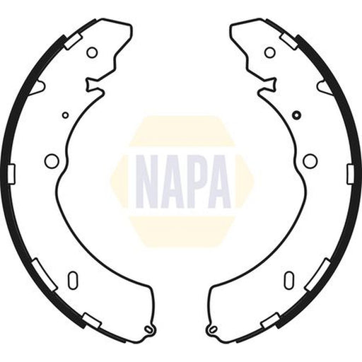 NAPA Brake Shoe Set Axle Kit fits Isuzu D-Max I Platform/Chassis 2007-2012 3.0