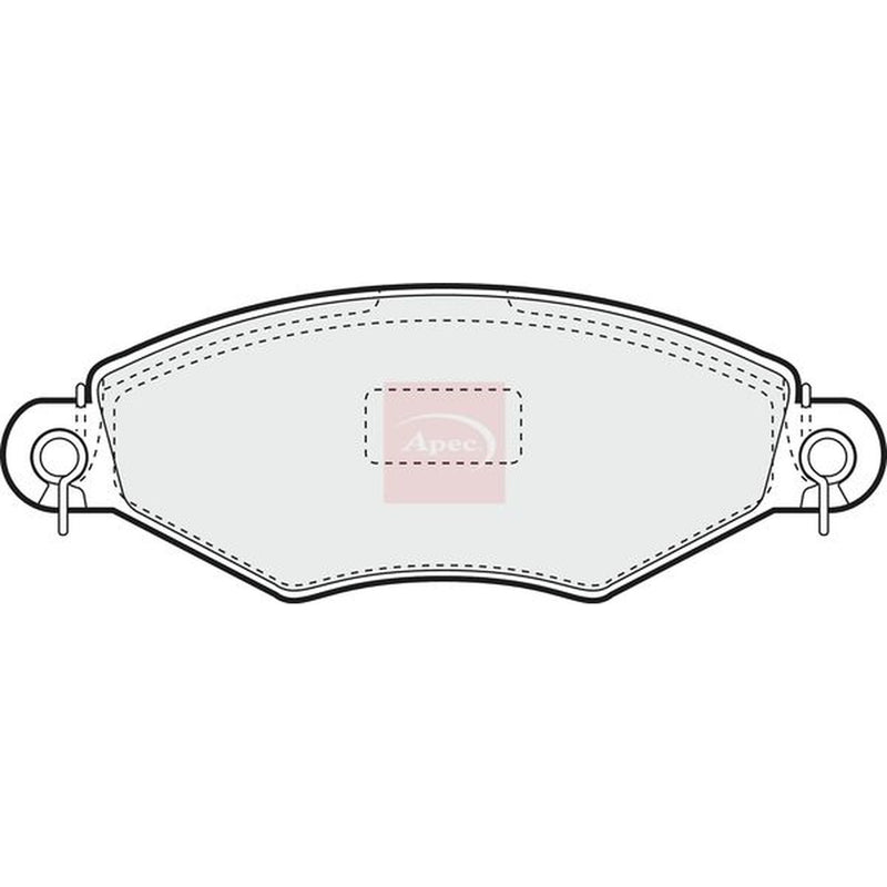 Apec Front Brake Vented Discs & Pads fits Peugeot 206 1998-2012 1.1 1.4 1.6 1.9