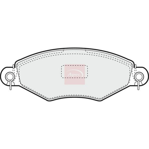 Apec Front Brake Vented Discs & Pads fits Peugeot 206 1998-2012 1.1 1.4 1.6 1.9