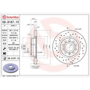 Brembo Xtra Front / & Rear / Brake Discs & Pads fits VW Jetta IV 2010-2017