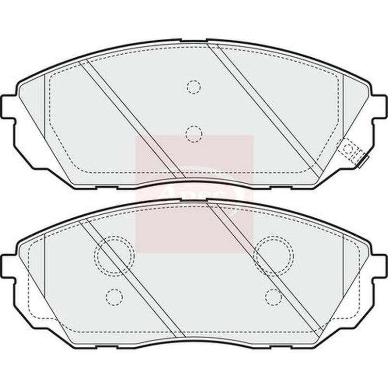 Apec Front Brake Vented Discs & Pads fits Kia Sorento I 2006-2011 2.5 3.3
