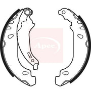Apec Brake Shoe Set Axle Kit SHU607