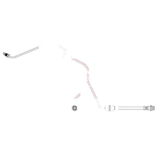 Apec Brake Hydraulic Hose Line Rear Right fits Volvo S60 II 2010-2015