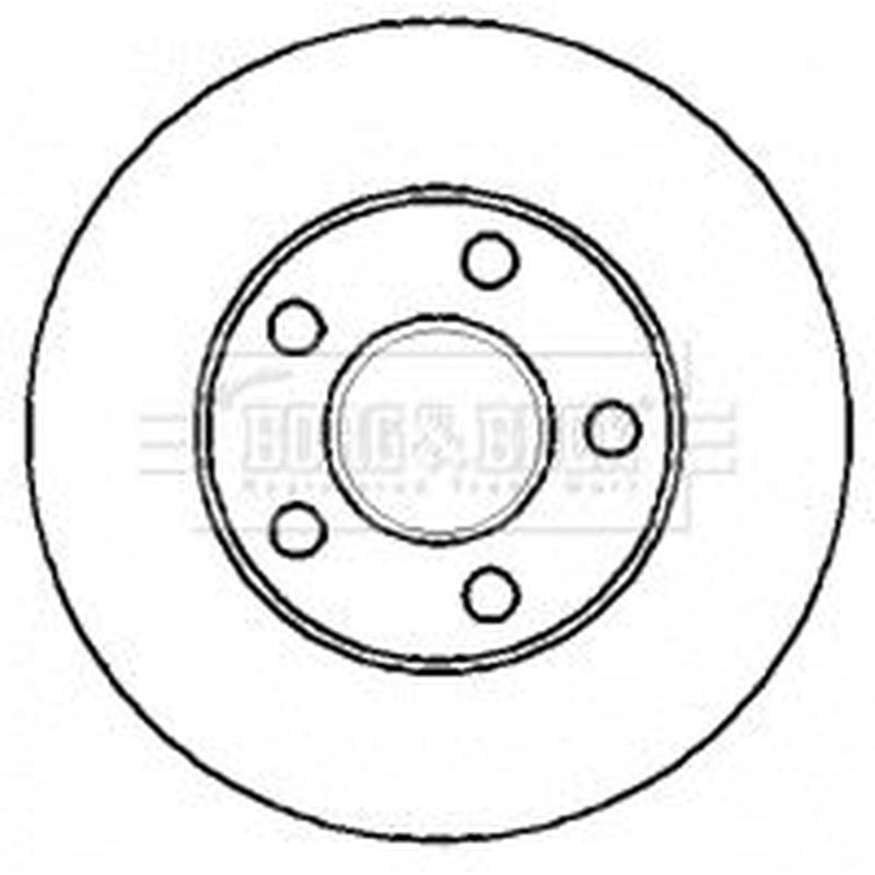 Borg & Beck 2 x Vented Front Brake Discs BBD4316-x2