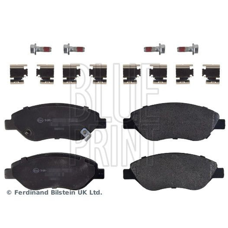Blue Print Front Brake Internally Vented Discs & Pads fits Fiat Tipo 2016 on 1.3