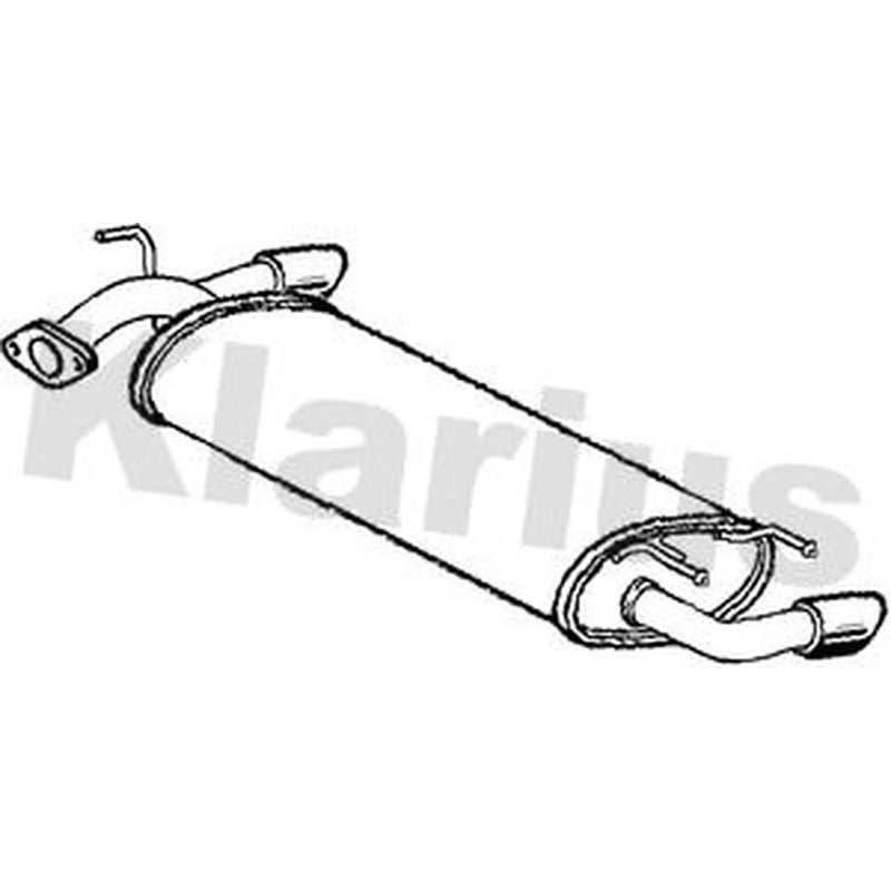 Klarius Box With Tail Pipe Rear fits Nissan Murano I 2006-2008 3.5
