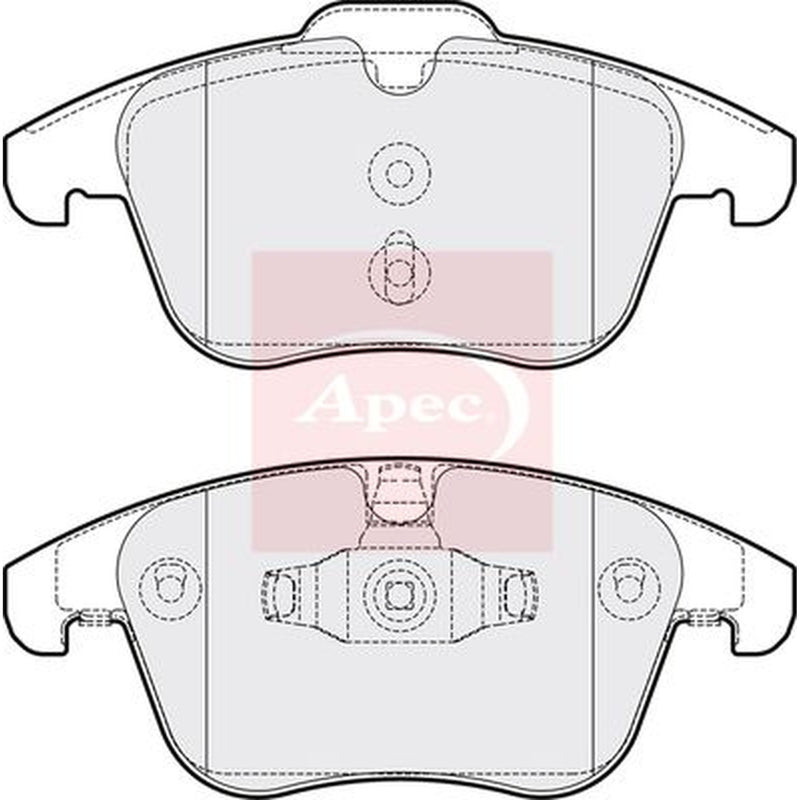 Apec Front Brake Pad Set fits MG Gs 2016 on 1.5