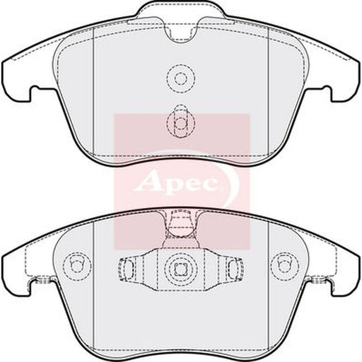 Apec Front Brake Pad Set fits MG Gs 2016 on 1.5