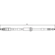 Apec Brake Hydraulic Hose Line Front Left fits Ford Ka 2002-2008 1.3