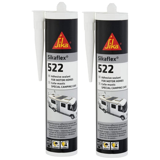 2x Sika Sikaflex 522 512 Caravan Sealer Sealant WHITE Bonding 310ml Motorhome Sika  - Dynamic Drive
