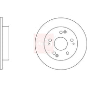 Apec Front & Rear Brake Discs & Pads fits Honda Prelude 1996-2001 2.2